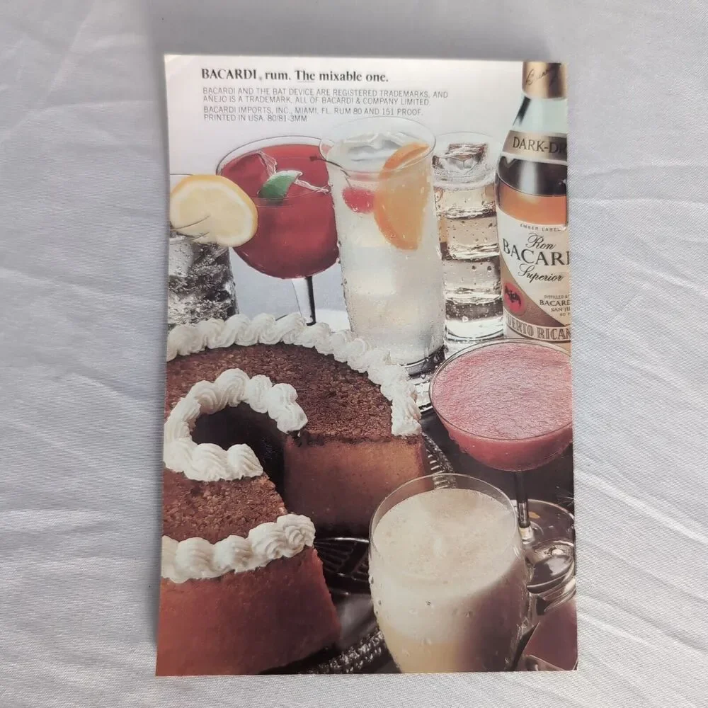 The Bacardi‎ Party Book Recipes Booklet Cocktails Drinks Rum